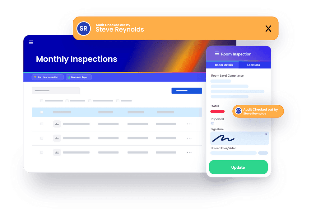 Electronic signature capture  & Timestamp Reports
